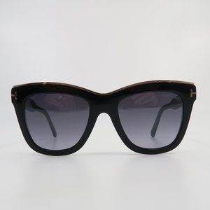 Tom Ford TF685 01C JULIE Black & Gold/Grey Gradient, New Women's Sunglasses.